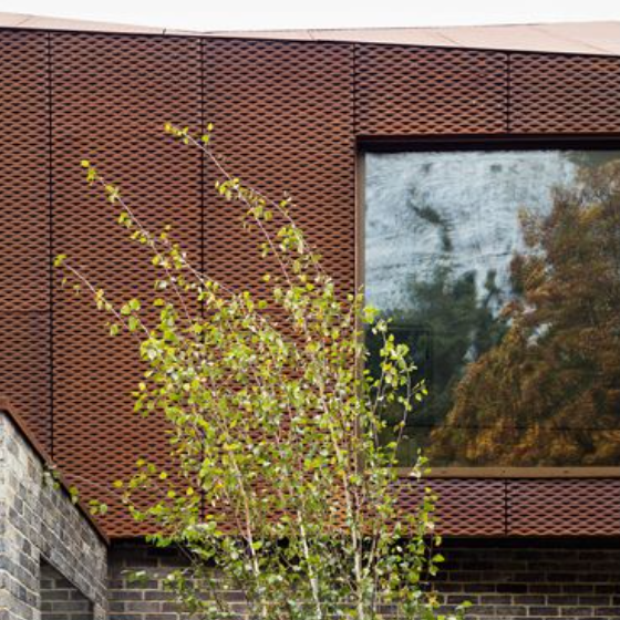 corten steel facade
